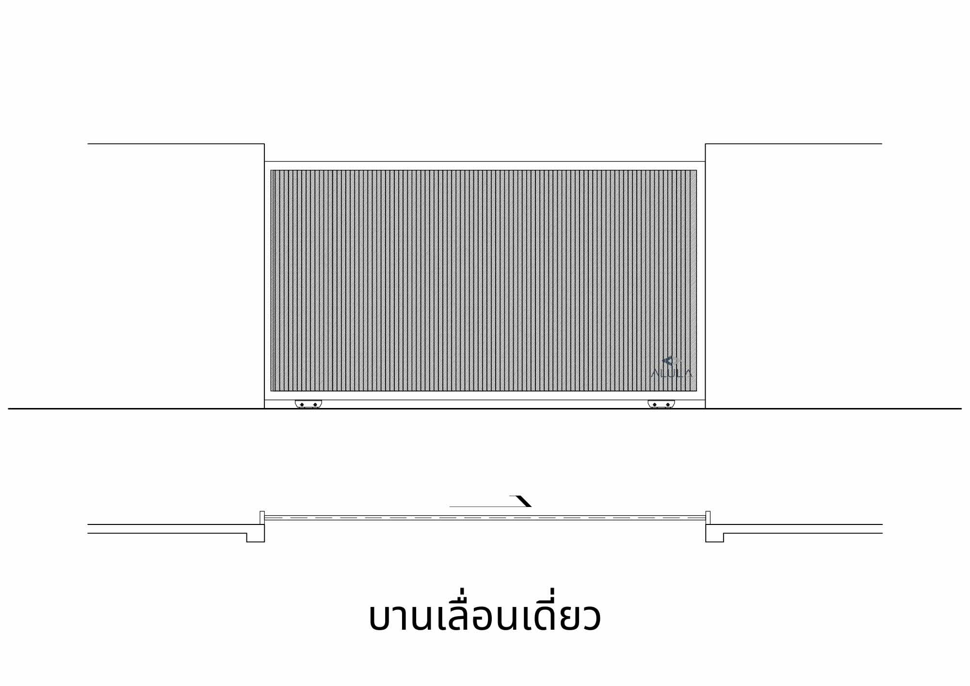 บานเลื่อนเดี่ยว